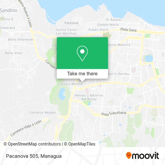 Pacanova 505 map