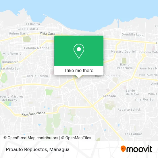 Proauto Repuestos map