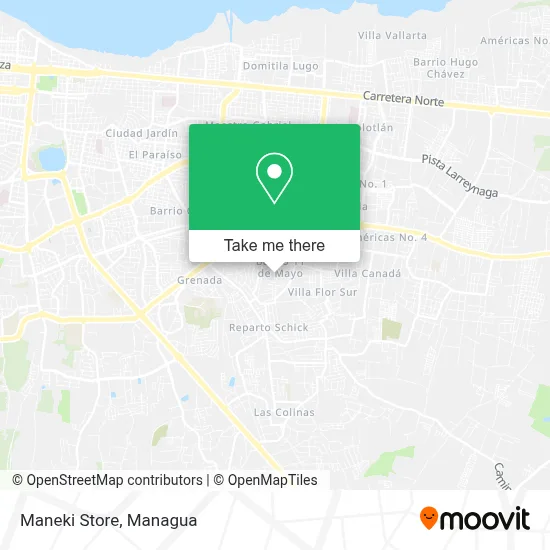 Maneki Store map