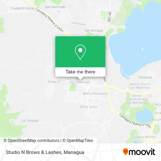 Studio N Brows & Lashes map