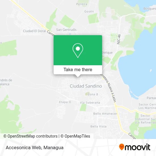 Accesonica Web map