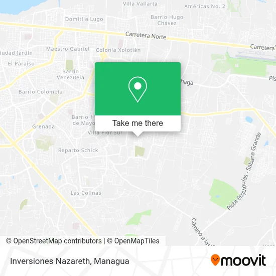 Inversiones Nazareth map