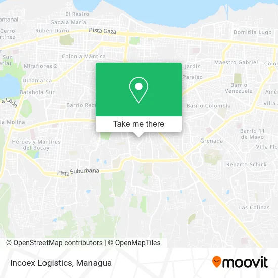 Incoex Logistics map