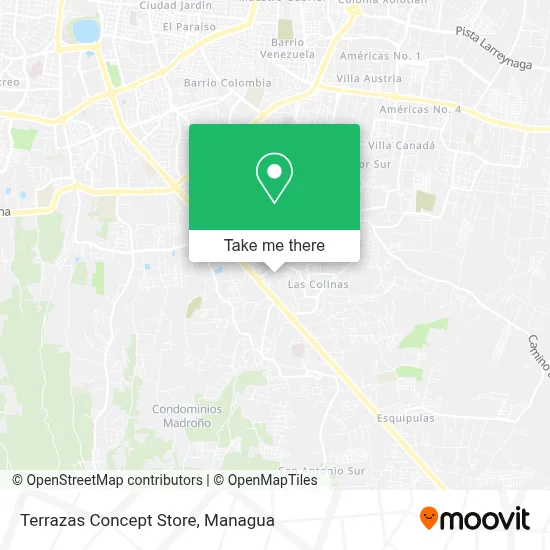 Terrazas Concept Store map