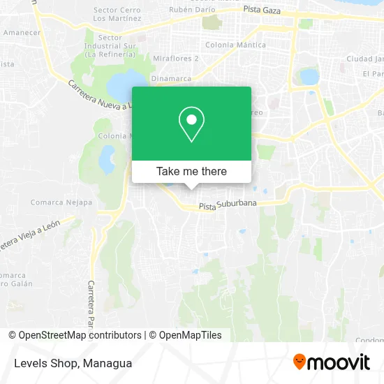 Levels Shop map