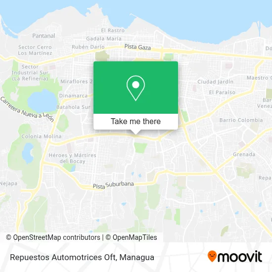 Repuestos Automotrices Oft map