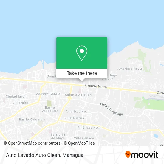Auto Lavado Auto Clean map