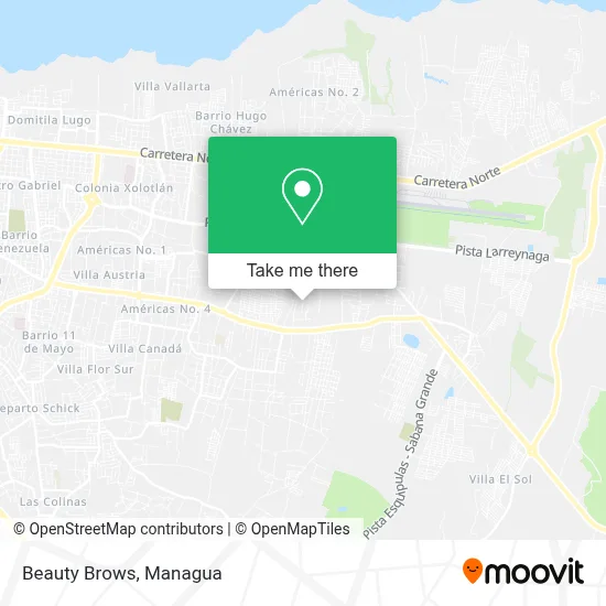 Beauty Brows map