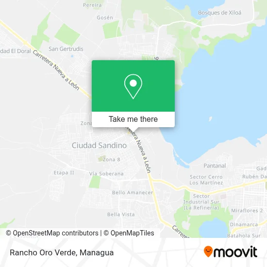 Rancho Oro Verde map