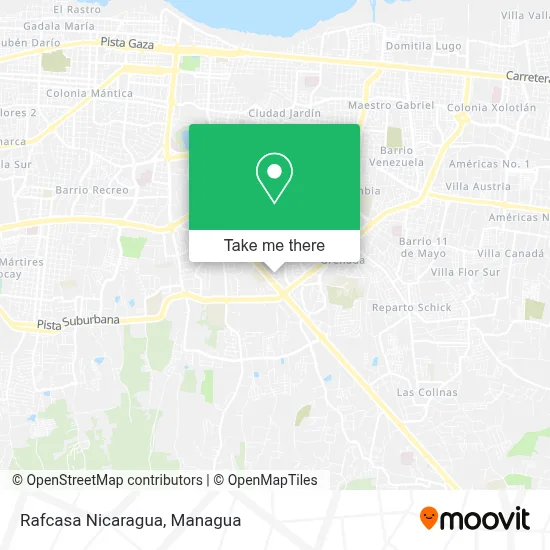 Rafcasa Nicaragua map