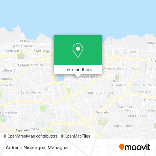 Arduino Nicaragua map