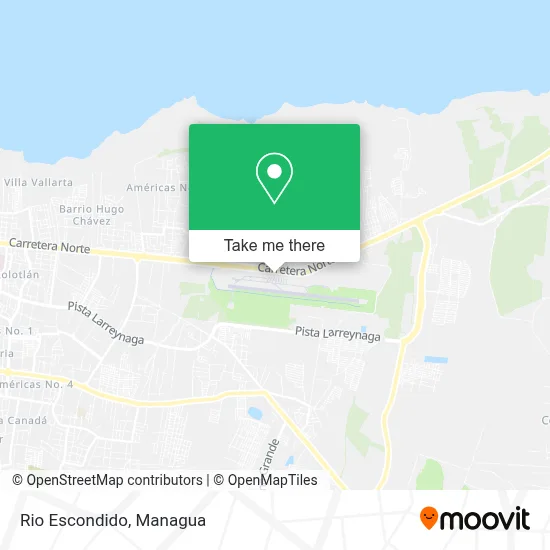 Rio Escondido map