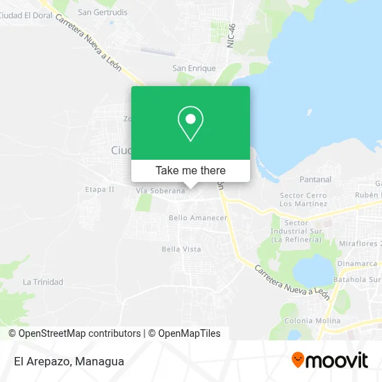 El Arepazo map