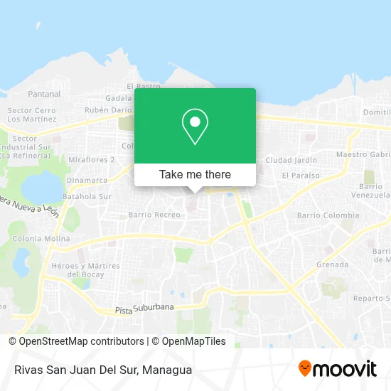 Rivas San Juan Del Sur map
