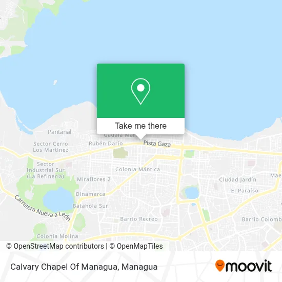 Calvary Chapel Of Managua map