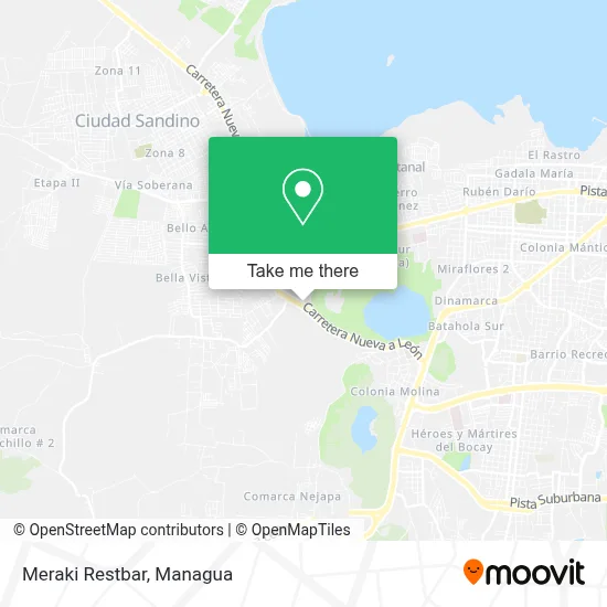 Meraki Restbar map