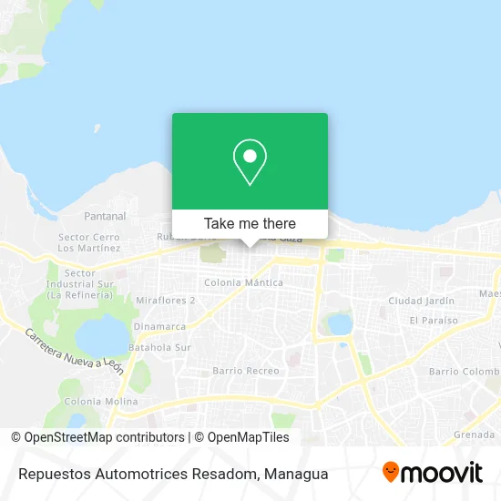Repuestos Automotrices Resadom map