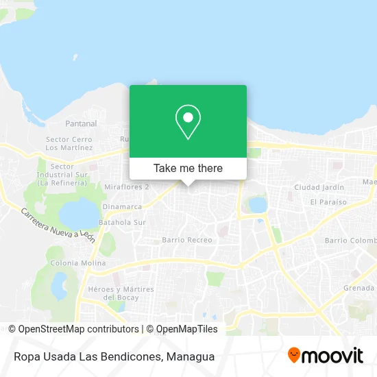 Ropa Usada Las Bendicones map