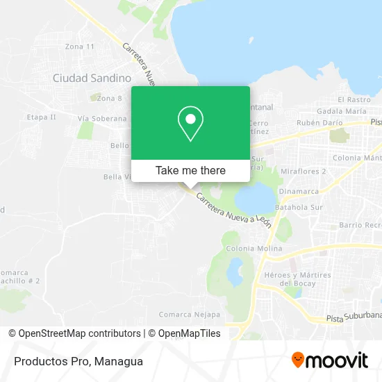 Productos Pro map