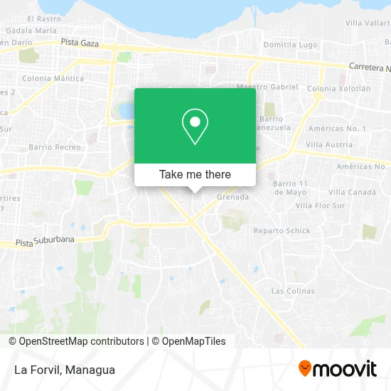 La Forvil map