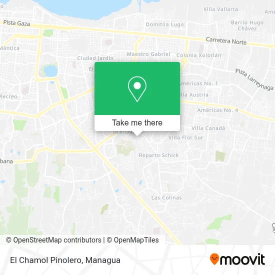 El Chamol Pinolero map