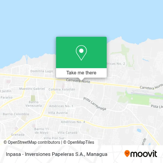 Inpasa - Inversiones Papeleras S.A. map