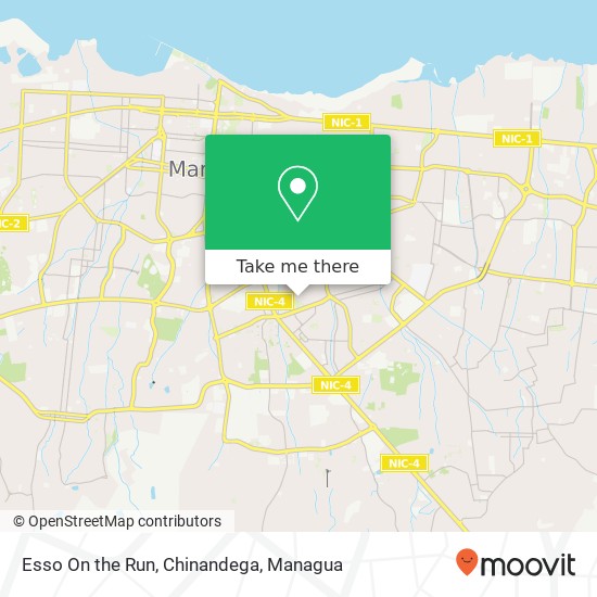 Esso On the Run, Chinandega map