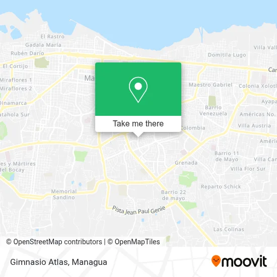 Gimnasio Atlas map