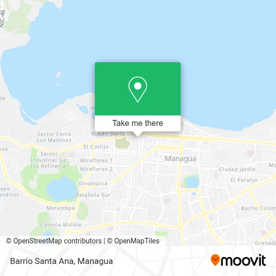 Mapa de Barrio Santa Ana