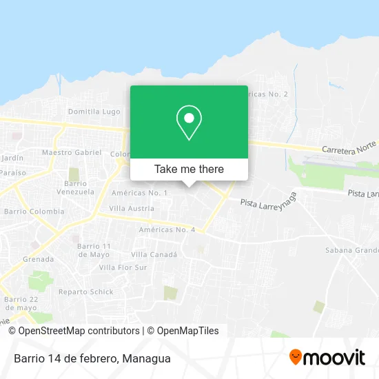 Barrio 14 de febrero map