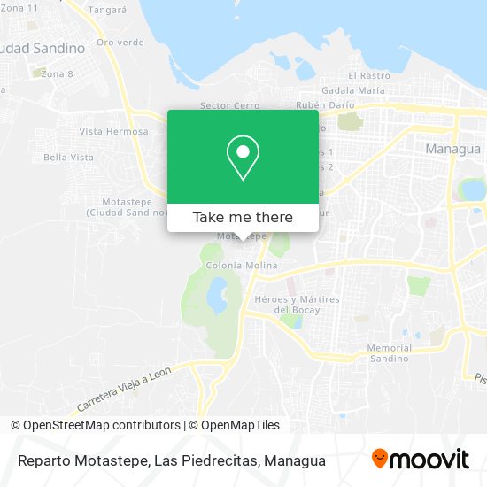 Reparto Motastepe, Las Piedrecitas map