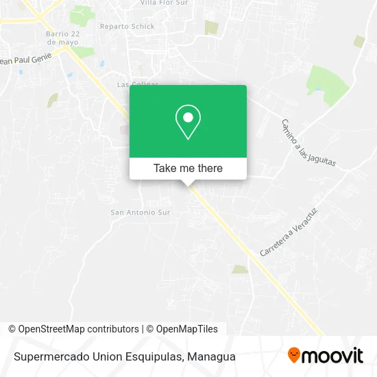 Mapa de Supermercado Union Esquipulas