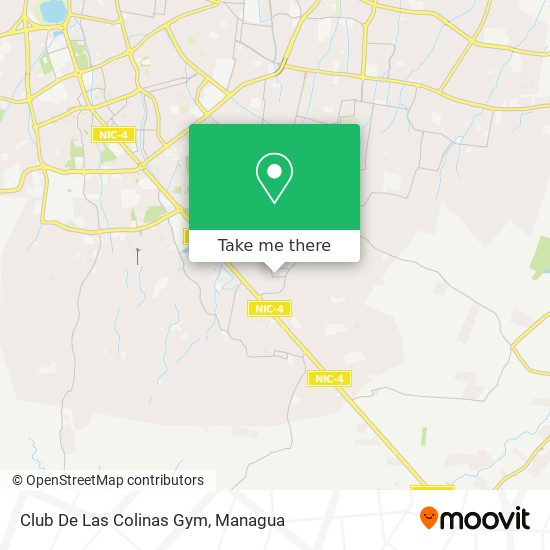 Mapa de Club De Las Colinas Gym