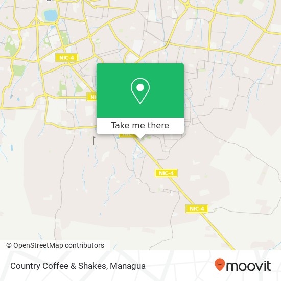 Country Coffee & Shakes map