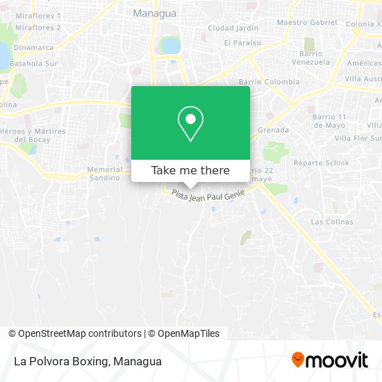 La Polvora Boxing map