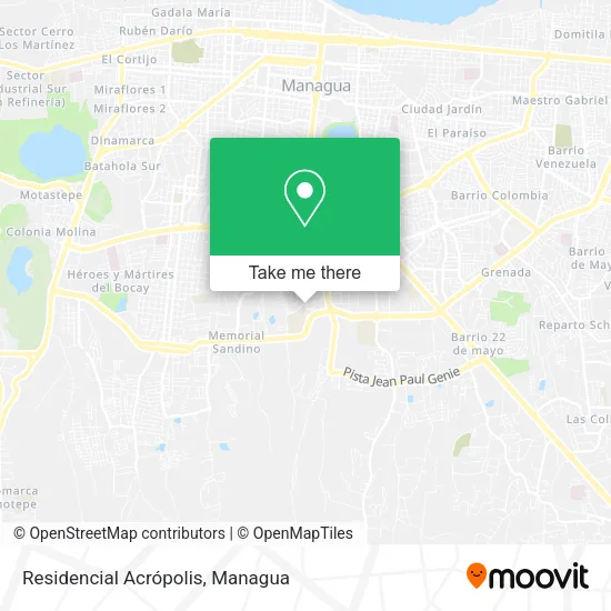Mapa de Residencial Acrópolis