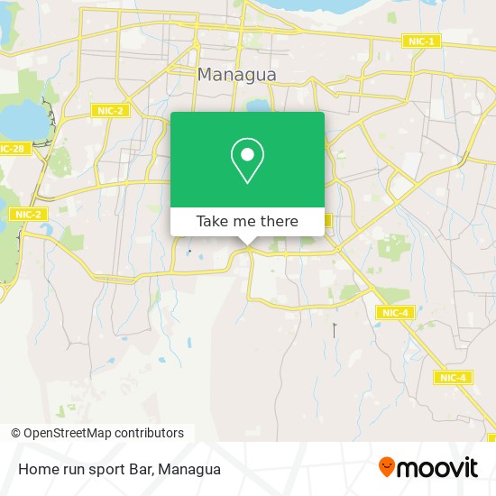 Home run sport Bar map