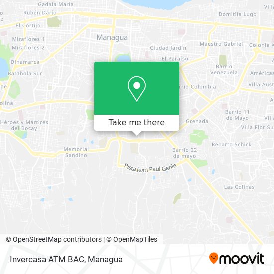 Invercasa ATM BAC map