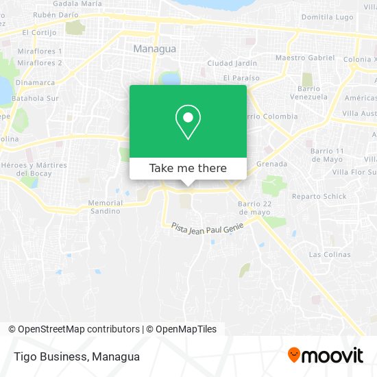 Tigo Business map