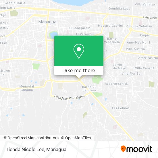 Mapa de Tienda Nicole Lee