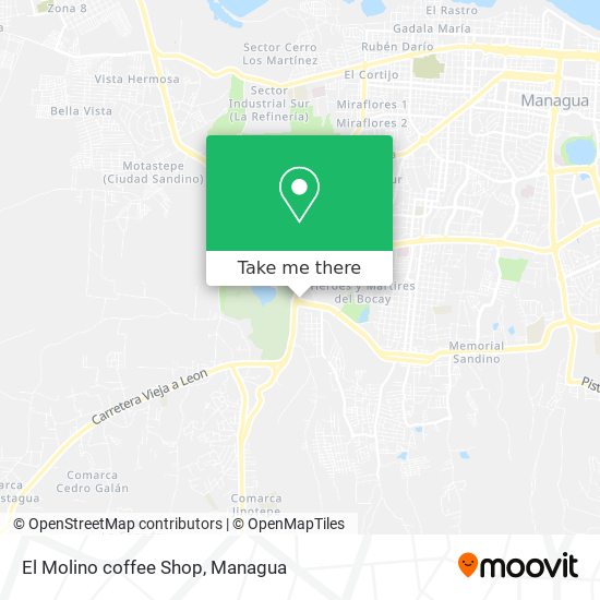 El Molino coffee Shop map
