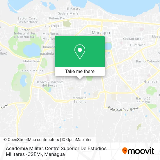 Academia Militar, Centro Superior De Estudios Militares -CSEM- map