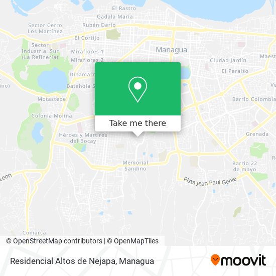 Residencial Altos de Nejapa map