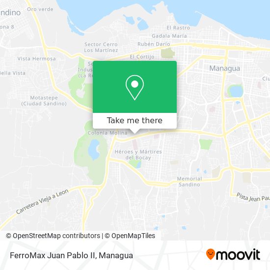 FerroMax Juan Pablo II map
