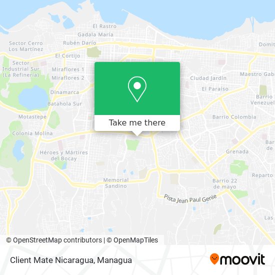 Client Mate Nicaragua map