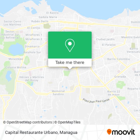 Capital Restaurante Urbano map