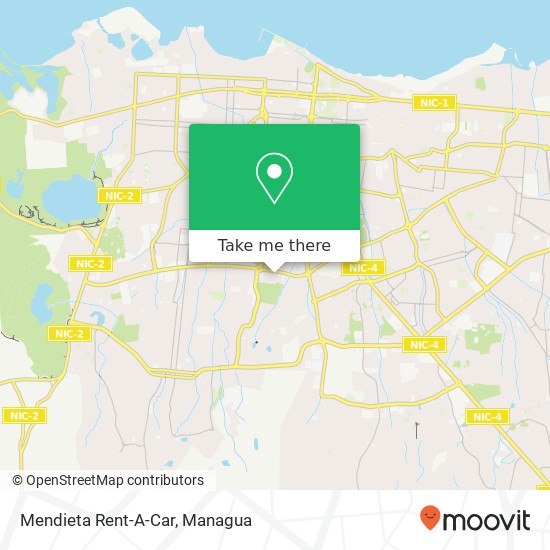 Mendieta Rent-A-Car map