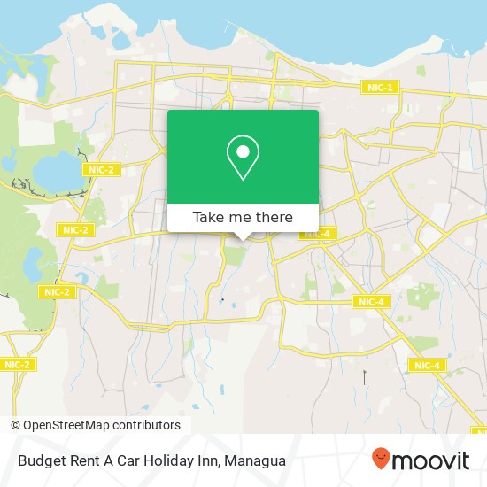 Budget Rent A Car Holiday Inn map