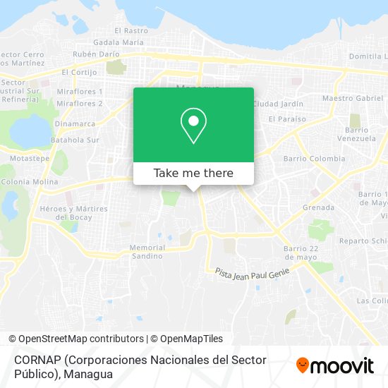 CORNAP (Corporaciones Nacionales del Sector Público) map