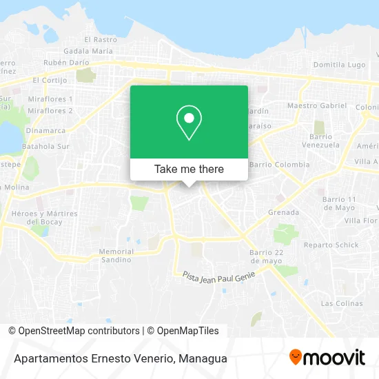 Apartamentos Ernesto Venerio map